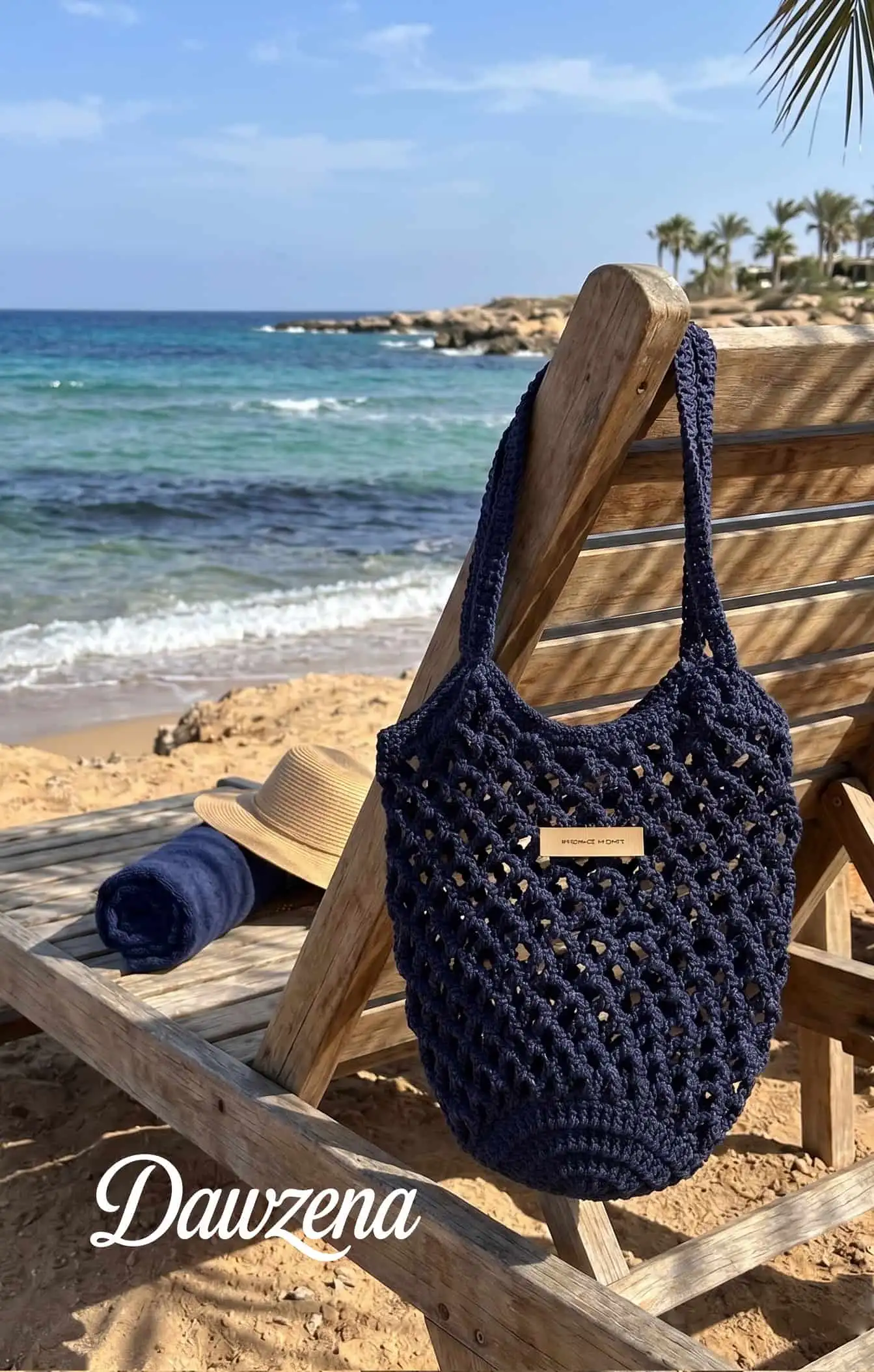 شنطة كروشيه بحر Caro Beach دوزنة