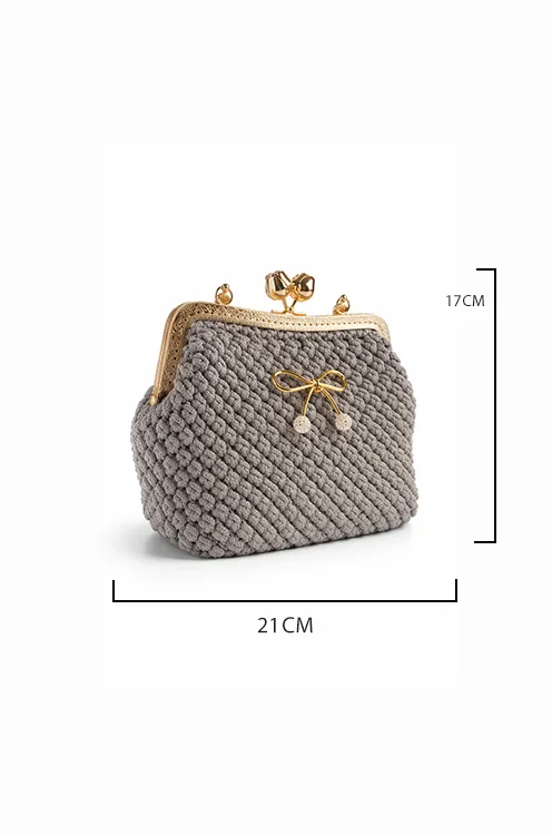 شنطة Special Gray كروشيه يدوي