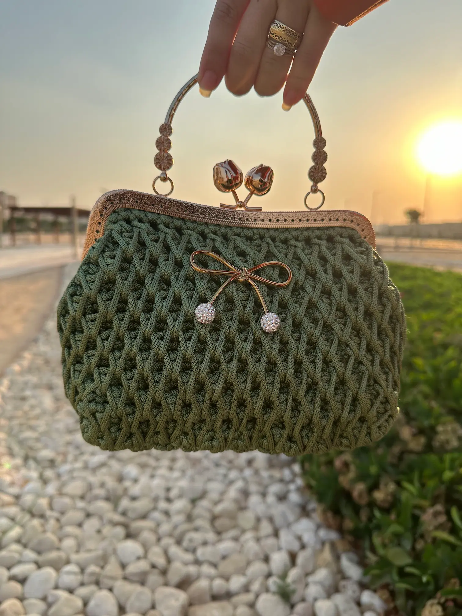 شنطة Special Night كروشيه كلاسيك